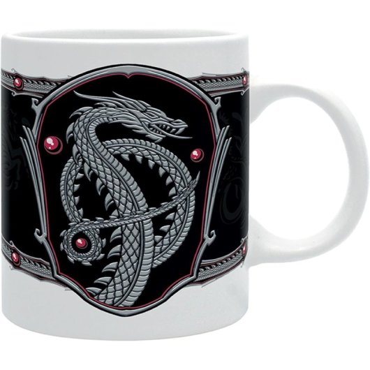Taza Silver Dragon La Casa Del Dragón Juego De Tronos Cerámica 320 Mls