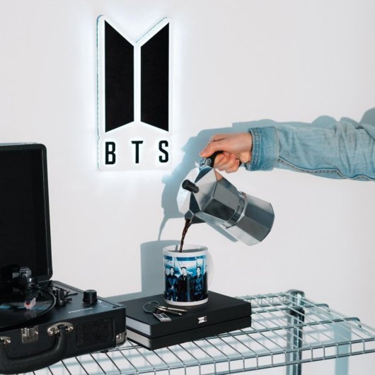 Taza Bts K-pop Cerámica 350 Mls