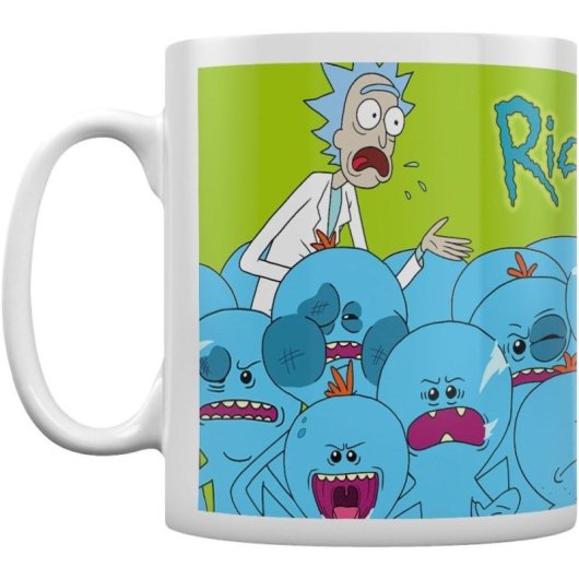 Taza Mr. Meeseeks Rick Y Morty Cerámica 320 Mls