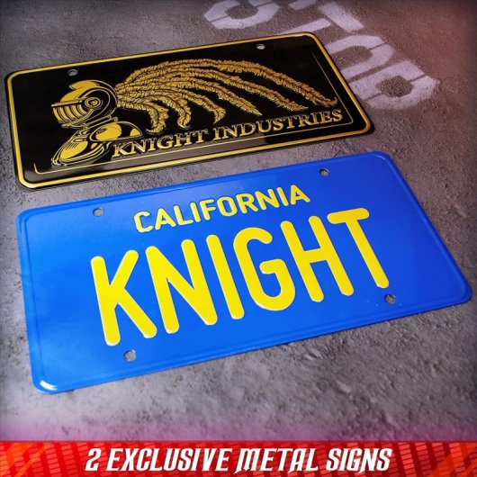 Kit El Coche Fantástico Knight Rider Flag Agent De Colección