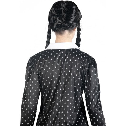 Disfraz Vestido Y Peluca Wednesday Addams Miércoles Addams Talla M