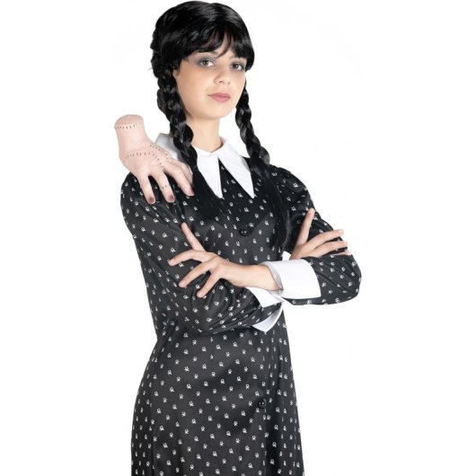 Disfraz Vestido Y Peluca Wednesday Addams Miércoles Addams Talla M