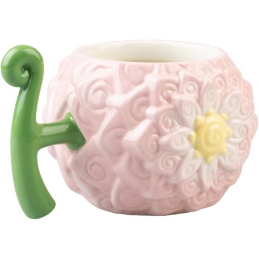 Taza 3d Fruta Flower Flower One Piece Cerámica 600 Mls