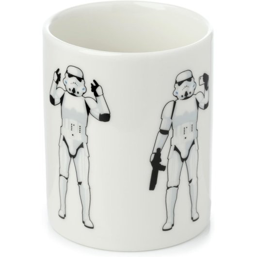 Taza Soldado Imperial Saludando Original Stormtrooper Star Wars Cerámica 300 Mls