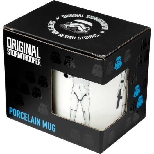 Taza Soldado Imperial Saludando Original Stormtrooper Star Wars Cerámica 300 Mls