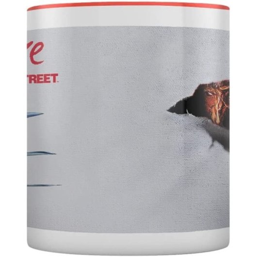 Taza Freddy Krueger Asomándose Pesadilla En Elm Street Cerámica 320 Mls