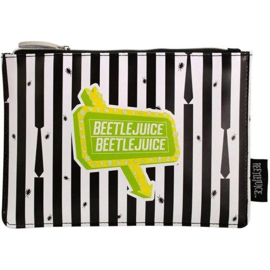 Estuche Neceser Rectangular Beetlejuice 22 X 15,5 Cms