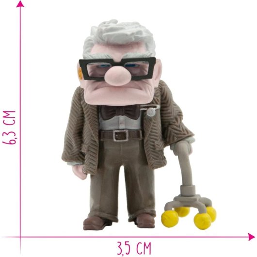 Figura Carl Fredricksen Up Disney Pixar 6 Cms