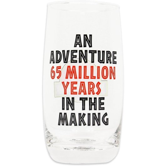 Vaso 65 Million Years Jurassic Park Cristal 450 Mls