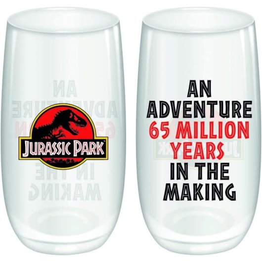 Vaso 65 Million Years Jurassic Park Cristal 450 Mls
