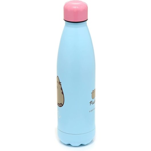 Bouteille Thermique Pusheen The Cat Métallique 500 ml Bouchon Rose
