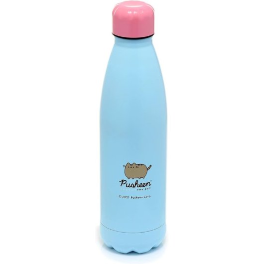 Bouteille Thermique Pusheen The Cat Métallique 500 ml Bouchon Rose