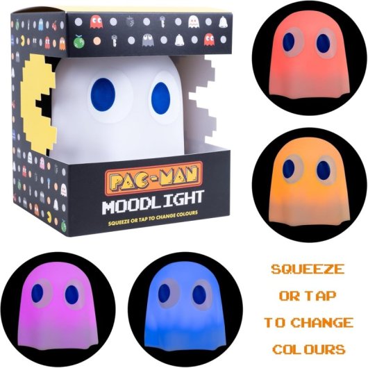 Lámpara Mood Light 3d Fantasma Pac-man 10 Cms