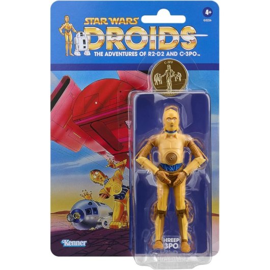 Figura See-threepio Star Wars Droids The Adventures Of R2-d2 And C3-po Articulada 15 Cms