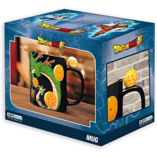 Taza Dragon Ball Super Dragon Shenlong Y Bolas De Dragón Asa 3d 460 Mls