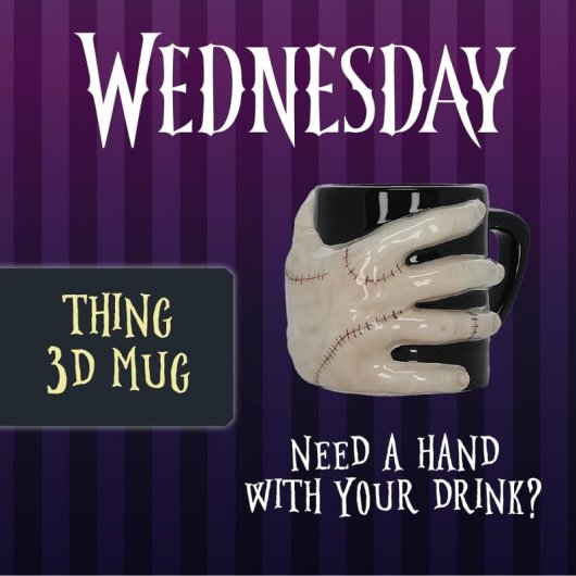 Taza 3d Cosa Wednesday 330 Cerámica Mls