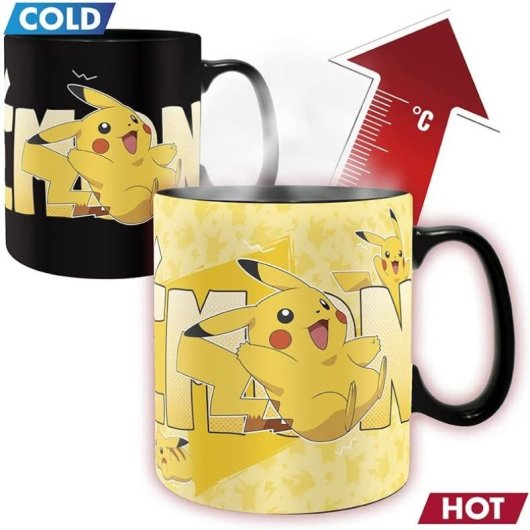 Caja Regalo Pokémon Charizard Vs Pikachu Taza Térmica Cerámica 460 Mls + Cuaderno Pikachu + Vaso Cristal 400 Mls