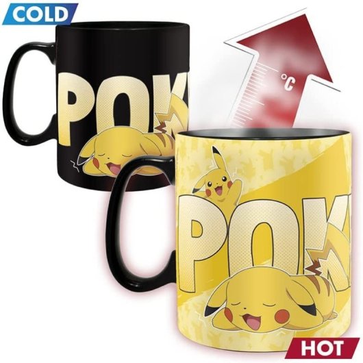 Caja Regalo Pokémon Charizard Vs Pikachu Taza Térmica Cerámica 460 Mls + Cuaderno Pikachu + Vaso Cristal 400 Mls