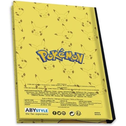 Caja Regalo Pokémon Charizard Vs Pikachu Taza Térmica Cerámica 460 Mls + Cuaderno Pikachu + Vaso Cristal 400 Mls