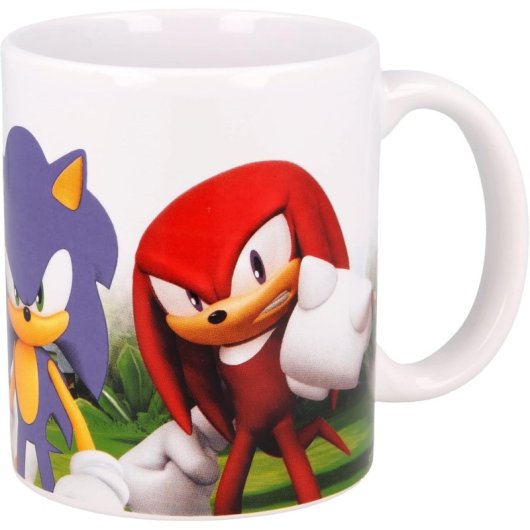 Taza Personajes Sonic El Erizo Cerámica 325 Mls