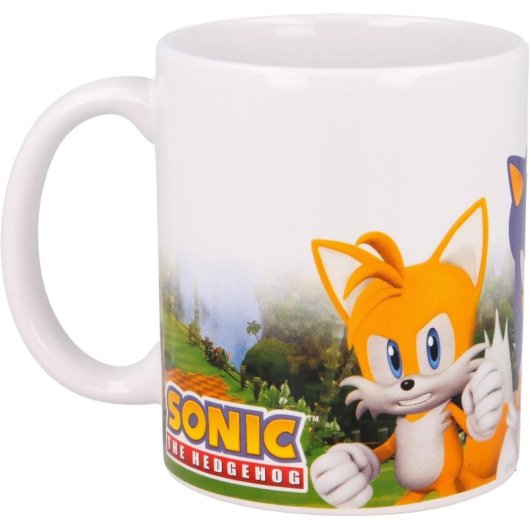 Taza Personajes Sonic El Erizo Cerámica 325 Mls