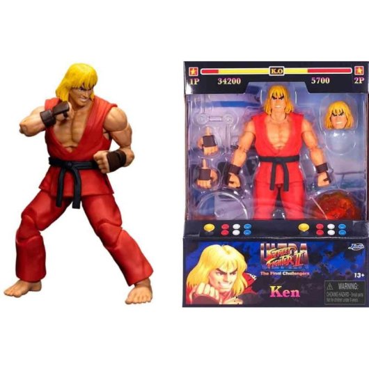 Figura Ken Ultra Street Fighter Ii: The Final Challengers Articulada 15 Cms