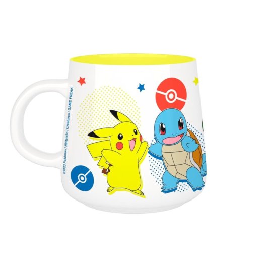Set Taza + Bol Desayuno Pokémon Iconos Cerámica 335 Mls Y 690 Mls