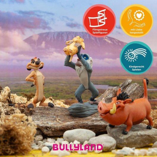 Figura Rafiki Y Simba Pride Rock El Rey León Disney 10 Cms