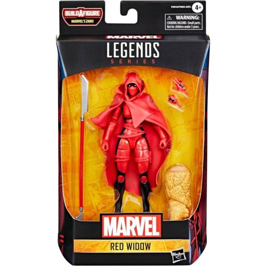 Figura Red Widow Marvel Legends Series Articulada 15 Cms Built A Figure Marvel's Zabu