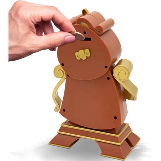 Hucha Reloj Cogsworth La Bella Y La Bestia Disney 25 Cms