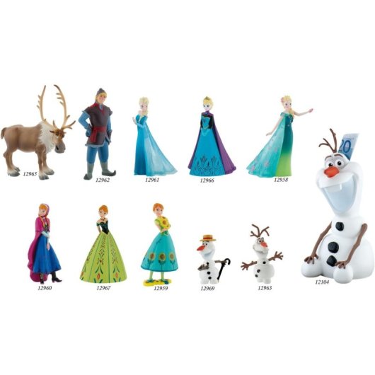 Figura Anna Con Flores Frozen Disney 10 Cms