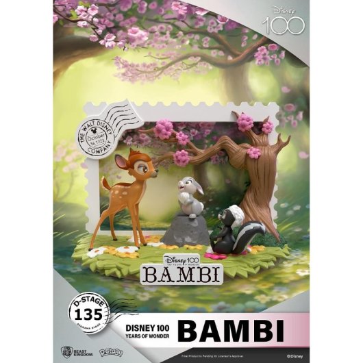 Diorama Bambi 100 Aniversario Disney D-stage 12 Cms