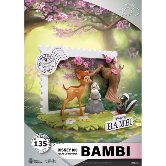 Diorama Bambi 100 Aniversario Disney D-stage 12 Cms