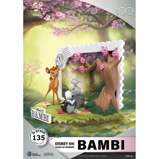 Diorama Bambi 100 Aniversario Disney D-stage 12 Cms