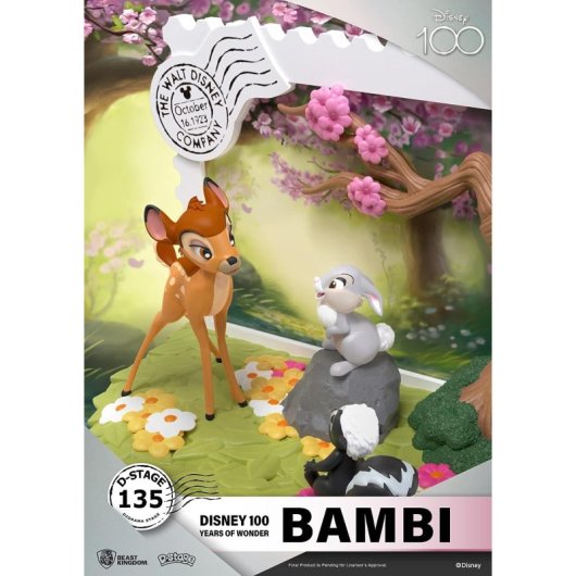 Diorama Bambi 100 Aniversario Disney D-stage 12 Cms