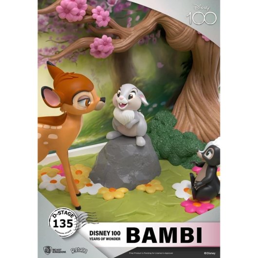 Diorama Bambi 100 Aniversario Disney D-stage 12 Cms