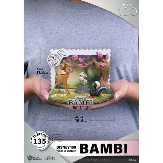 Diorama Bambi 100 Aniversario Disney D-stage 12 Cms