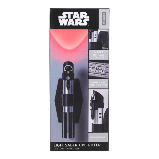 Lámpara Pared Sable De Luz Darth Vader Star Wars 25 Cms