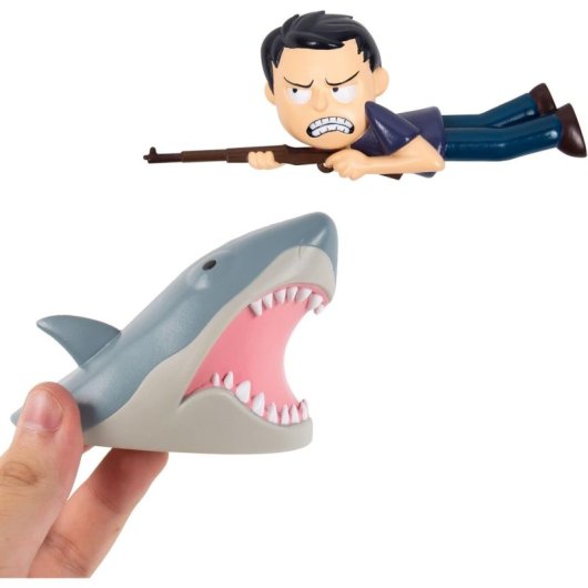 Figuras Decorativas Tiburón Y Martin Brody Jaws Comic Ons 8 Cms