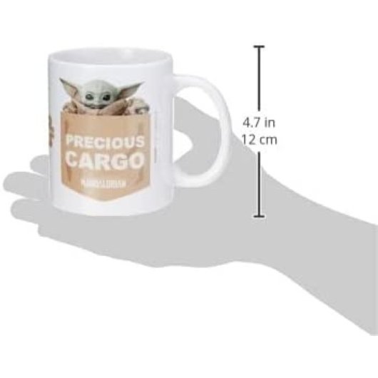 Taza Precious Cargo The Mandalorian Star Wars Cerámica 315 Mls