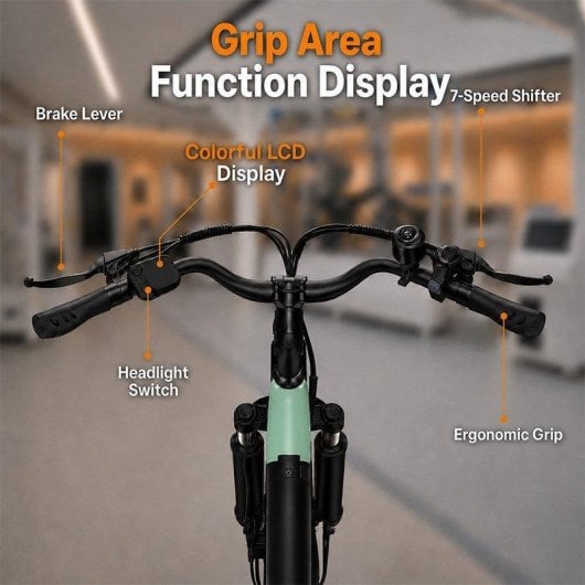 Bicicleta eléctrica HillMiles MileCity 1 26" Autonomía 100 km