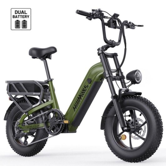 Bicicleta eléctrica fatbike HillMiles MileLink 1 48V 18Ah hasta 120 km