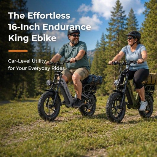 Bicicleta eléctrica fatbike HillMiles MileLink 1 48V 18Ah hasta 120 km