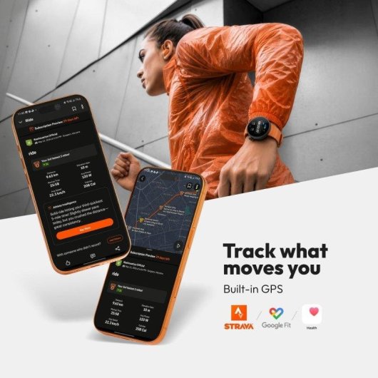 Noise Alt Watch 1 AI GPS Bluetooth 1,69'' Laranja Bracelete Silicone