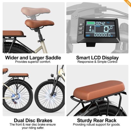 Bicicleta eletrica Aairsk S600 250W Bateria 36V 13Ah 26x1.95
