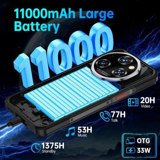 Oukitel WP55 5G 12GB 256GB 6,6" Negro cámara 108 MP