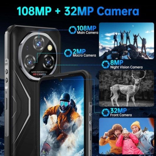 Oukitel WP55 5G 12GB 256GB 6,6" Negro cámara 108 MP