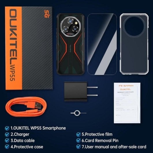 Oukitel WP55 5G 12GB 256GB 6,6" Negro cámara 108 MP
