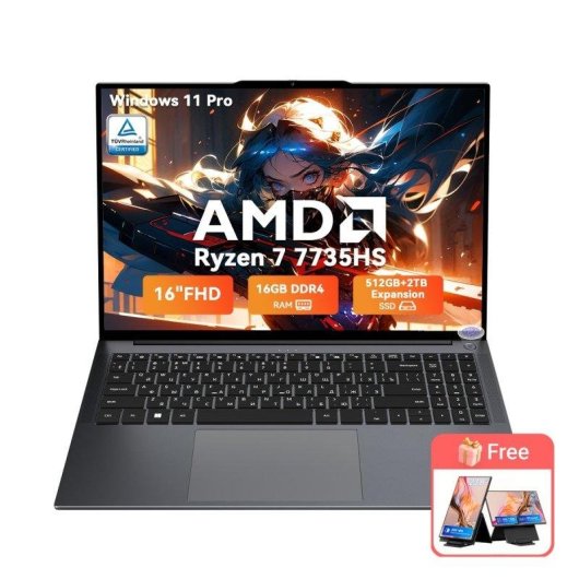 Portatile Blackview GamiBook 6 16" AMD Ryzen 7 16GB 512GB SSD Radeon 680M Windows 11 Pro