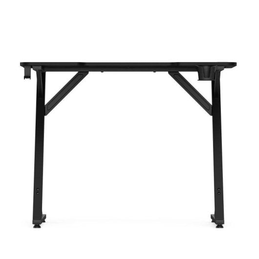 Mesa Gaming Sense7 Vamo 100x50 cm Acero y textura fibra carbono negra